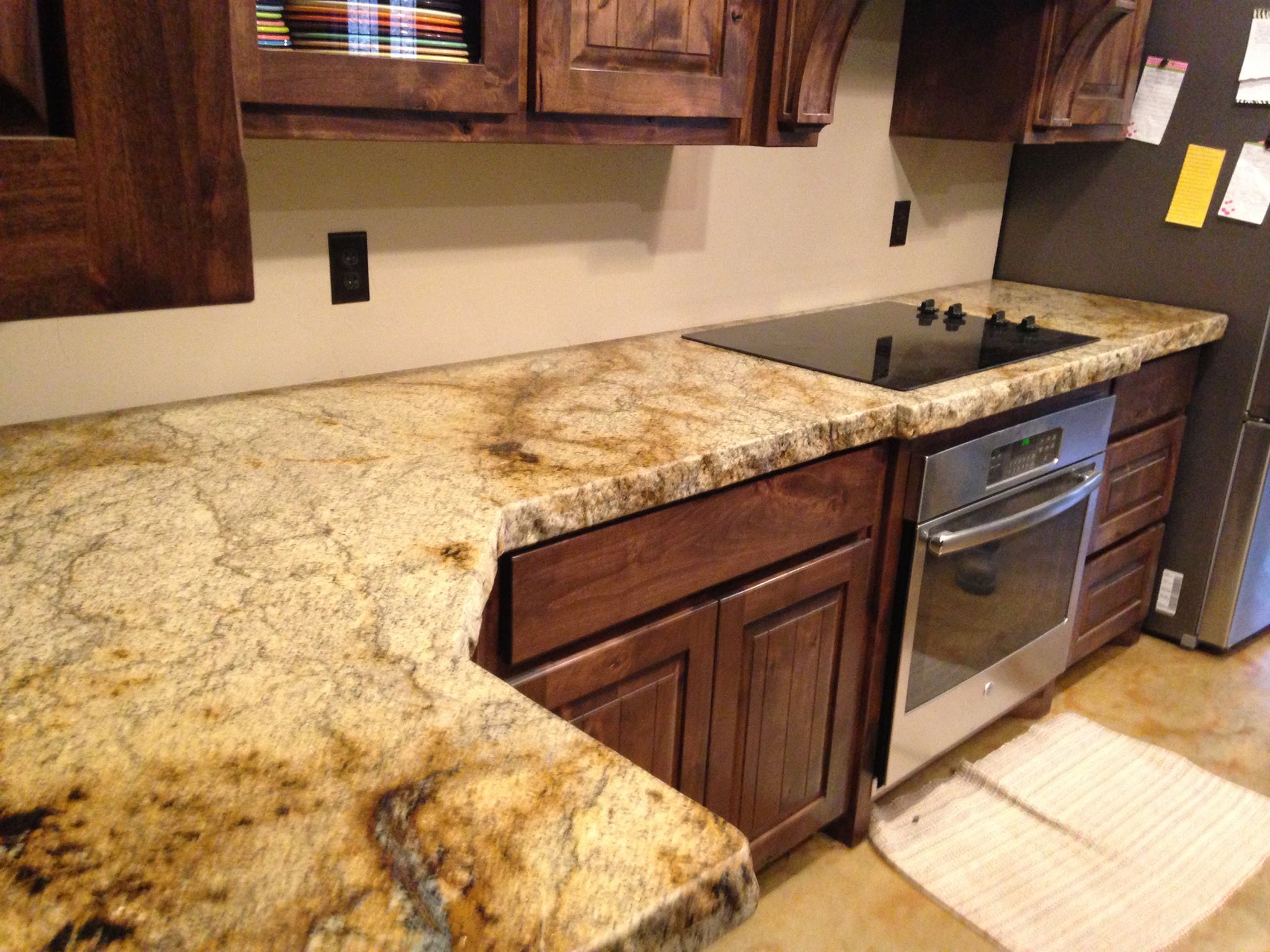 brown granite kitchen countertops