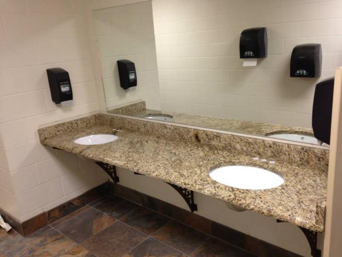 commercial custom bathroom counters